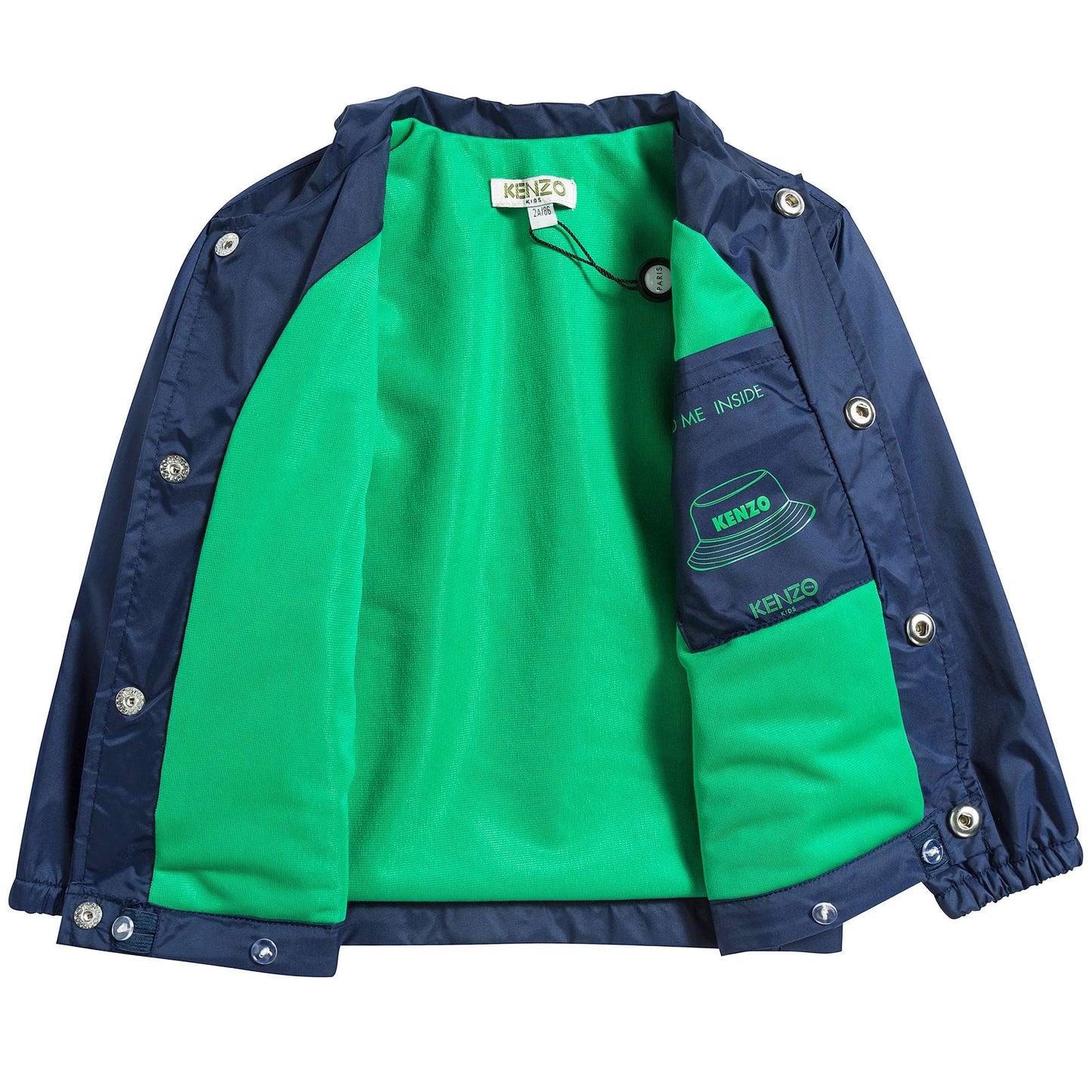 Boys Navy Blue Nylon Coupe-Vent