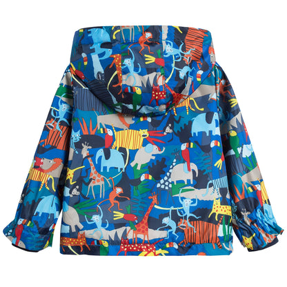 Baby Boys Olympian Blue Nylon Coat