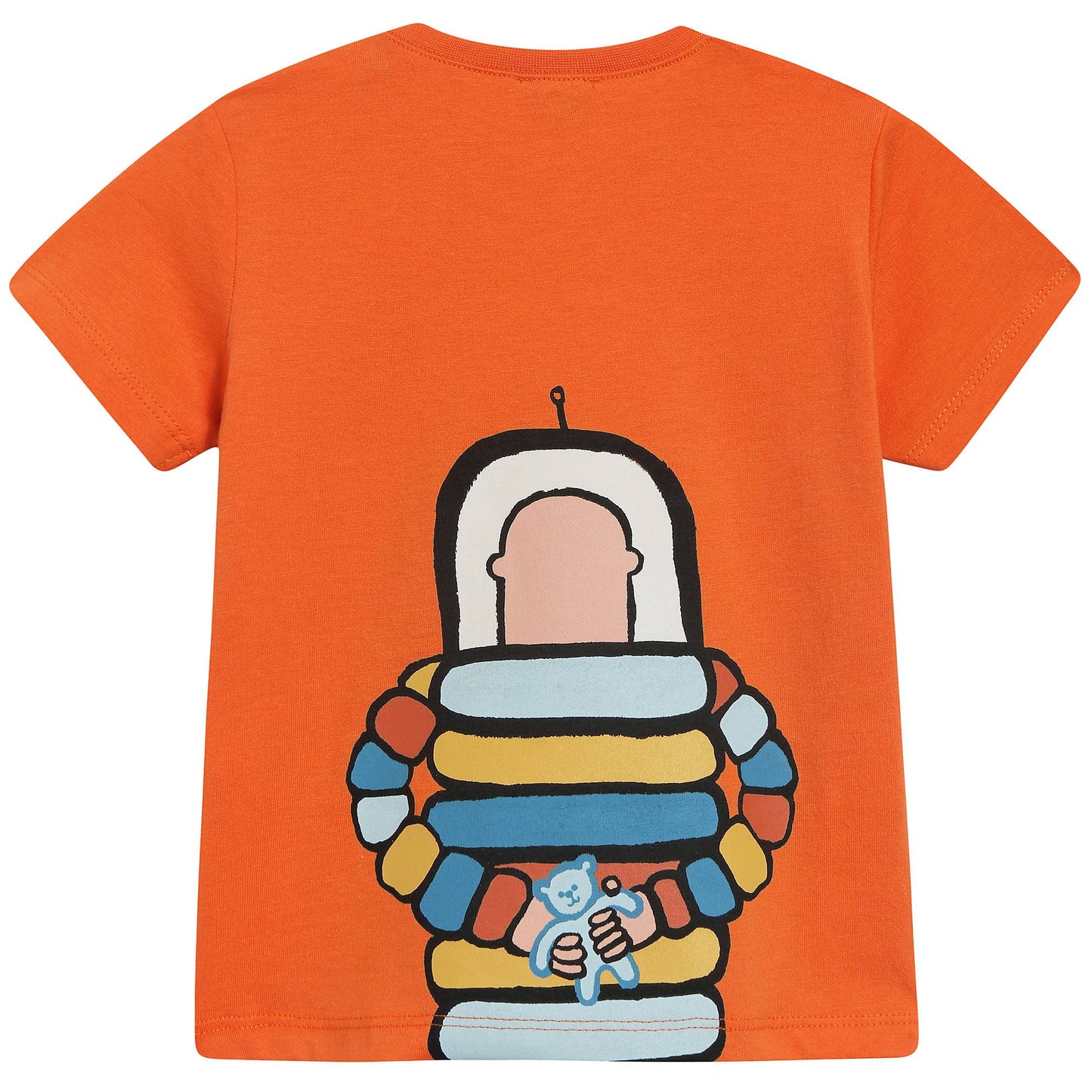 Baby Boys Orange "Robot“ Cotton T-shirt