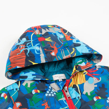 Baby Boys Olympian Blue Nylon Coat