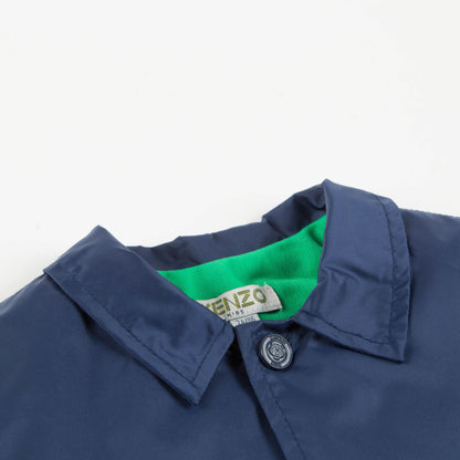 Boys Navy Blue Nylon Coupe-Vent