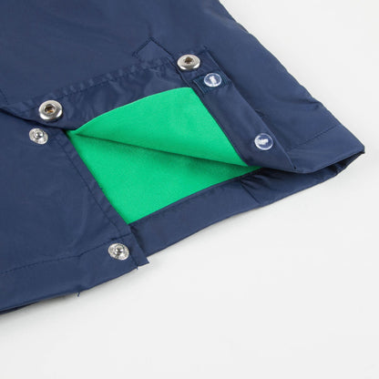 Boys Navy Blue Nylon Coupe-Vent