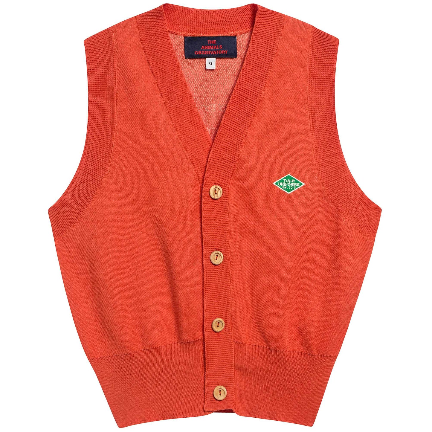 Girls Red Cotton Vest