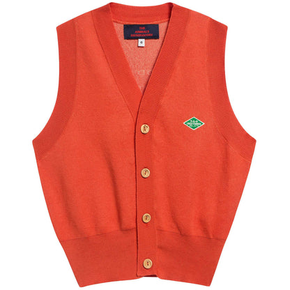 Girls Red Cotton Vest