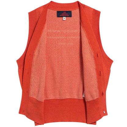 Girls Red Cotton Vest