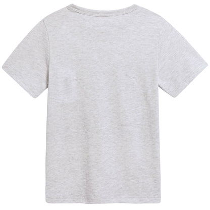 Girls Marled Grey "Jersey Surf" T-shirt