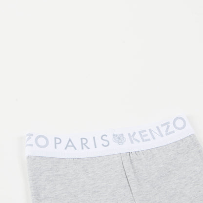 Girls Marl Grey Cotton Leggings