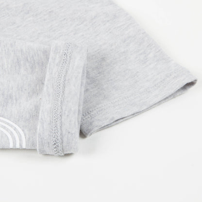 Girls Marl Grey Cotton Leggings