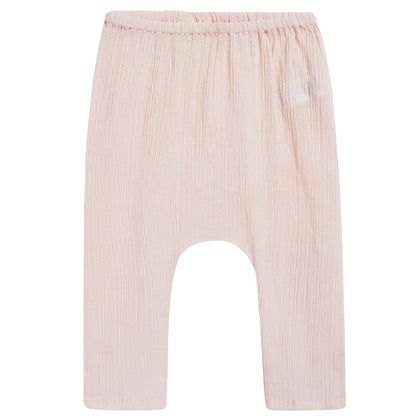 Baby Girls Light Pink "Cotton crepe" Trousers