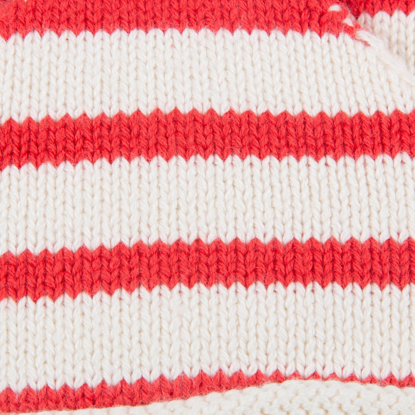 Baby Girls White & Red Stripes Cotton Crown