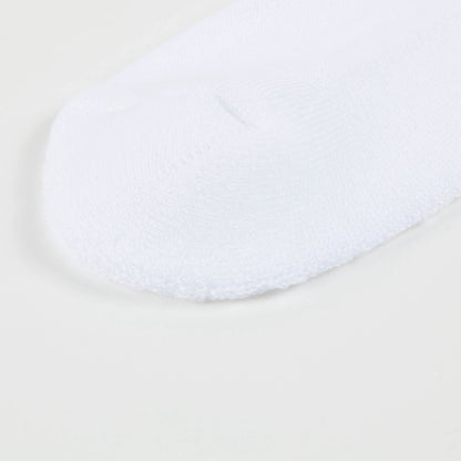 Girls & Boys White & Dark Green  Socks