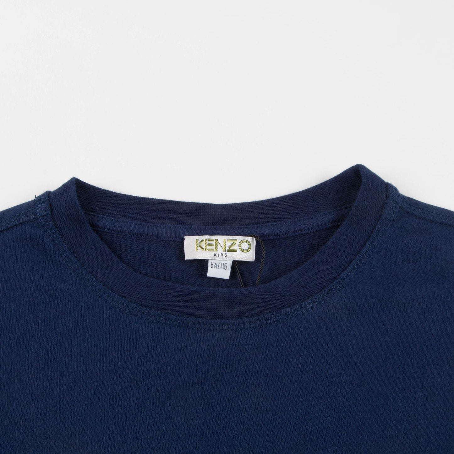 Boys Navy Logo Cotton Sweater