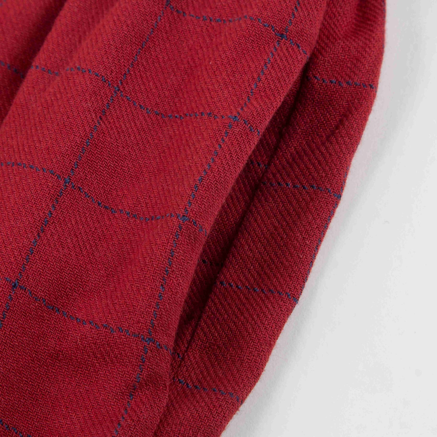 Girls Red Check Cotton Dress