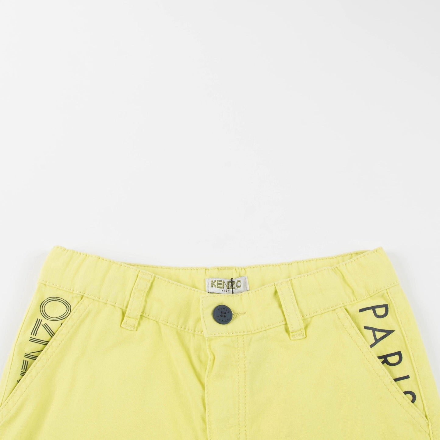 Boys Yellow Logo Cotton Shorts