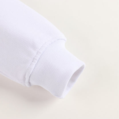 Boys & Girls White Hooded Sweatshirt