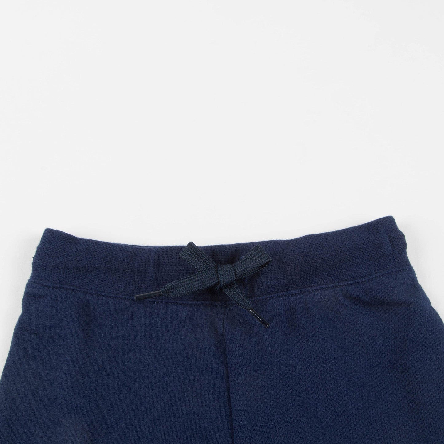Baby Boys Navy Logo Cotton Trousers