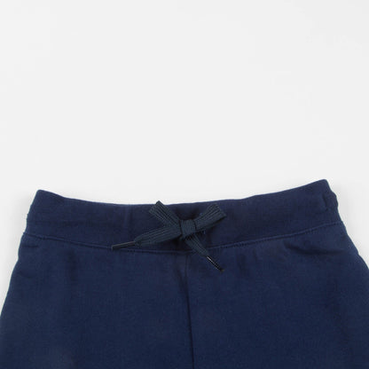 Baby Boys Navy Logo Cotton Trousers