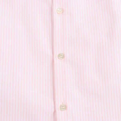 Baby Girls White & Light Pink Striped Dress