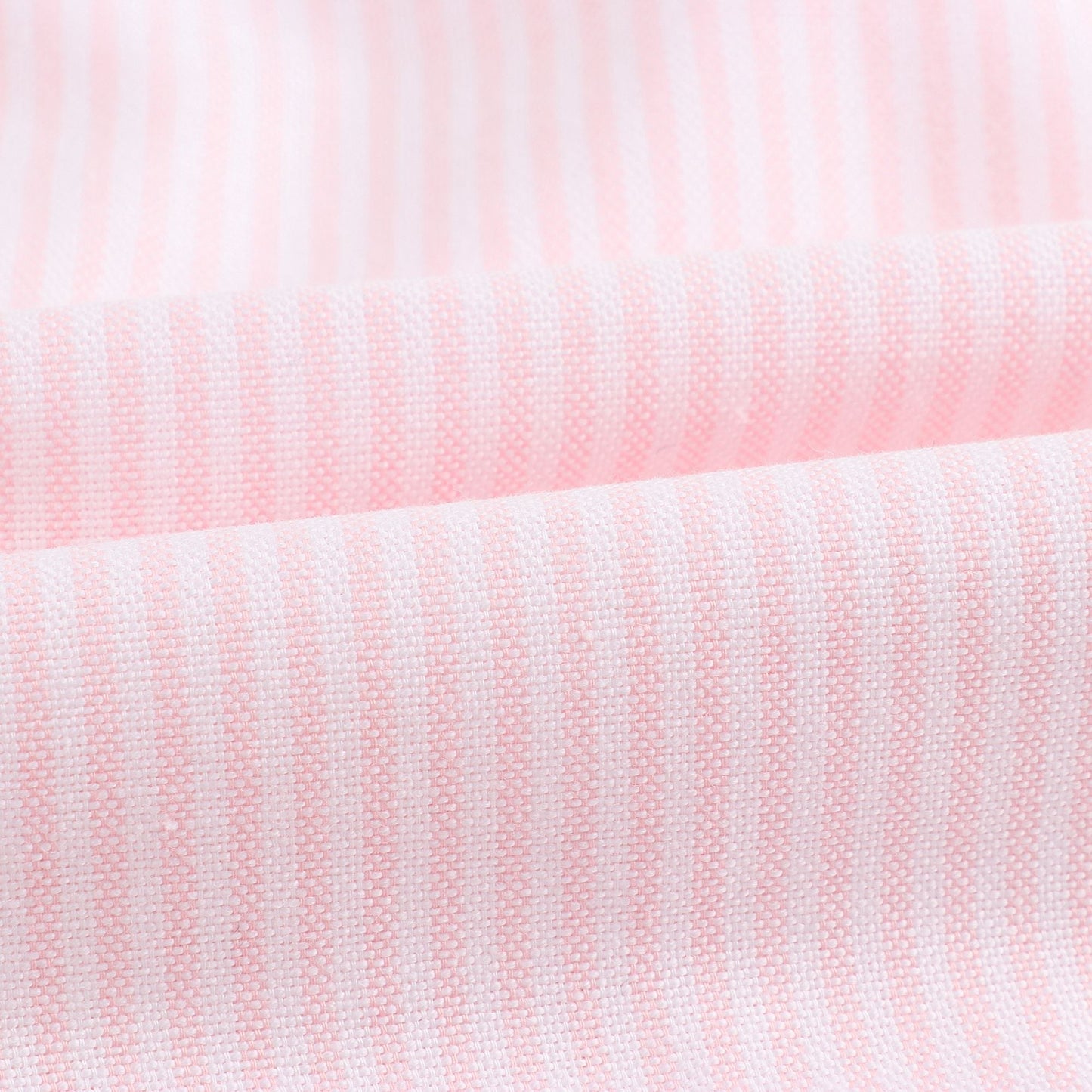 Baby Girls White & Light Pink Striped Dress