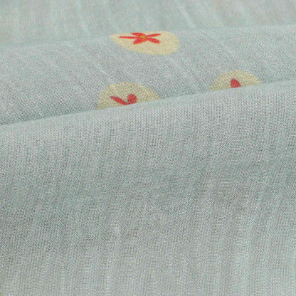Girls Cyan Embroidery Dress