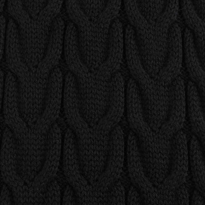 Boys Black Virgin Wool Scarf