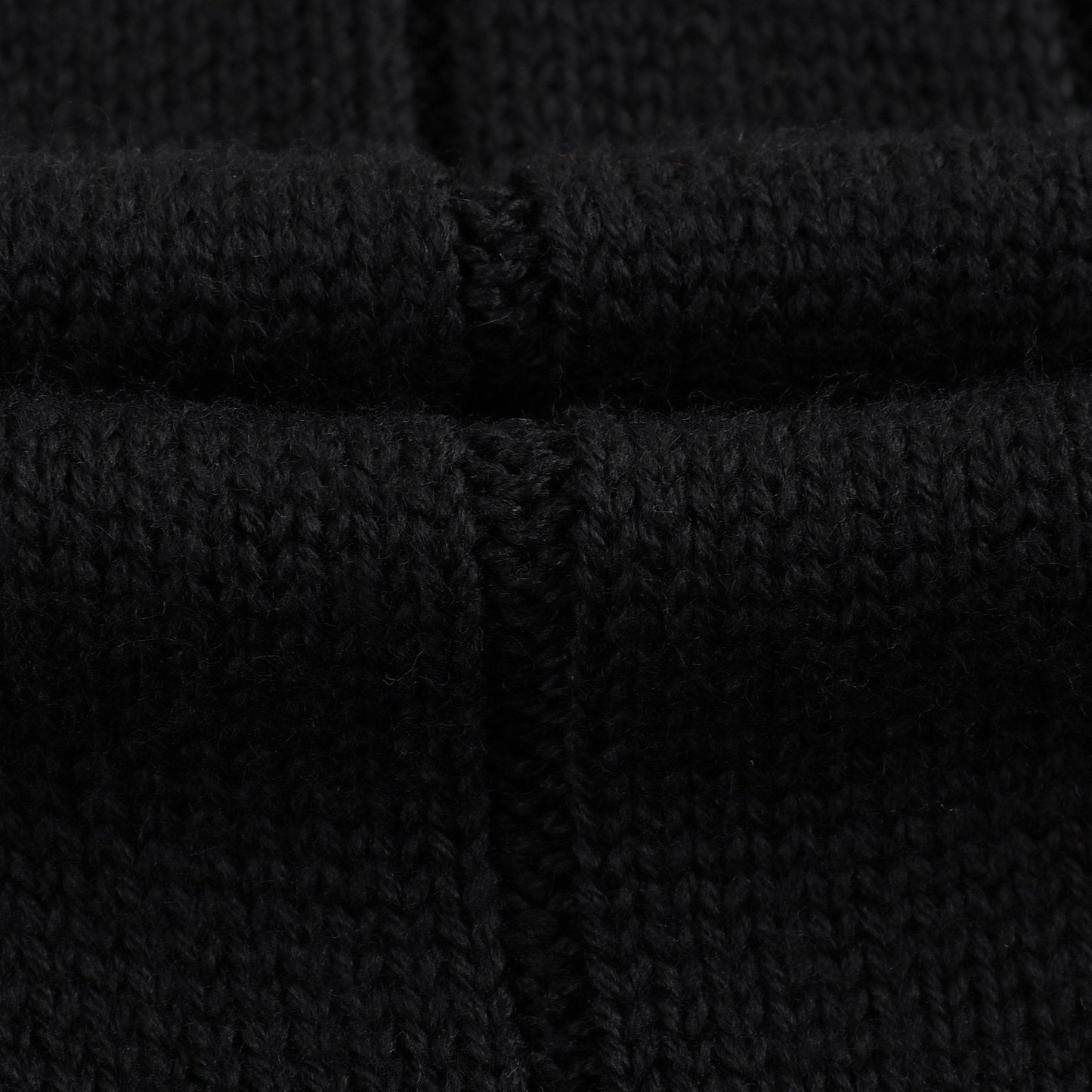 Boys Black Virgin Wool Scarf