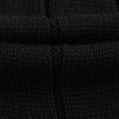 Boys Black Virgin Wool Scarf