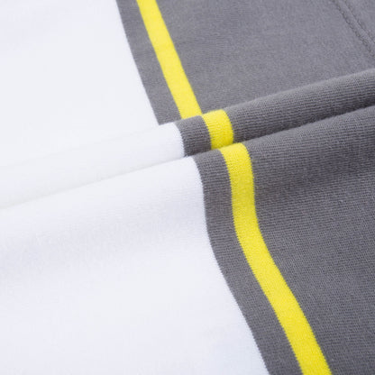 Baby Boys White & Grey Cotton T-Shirt