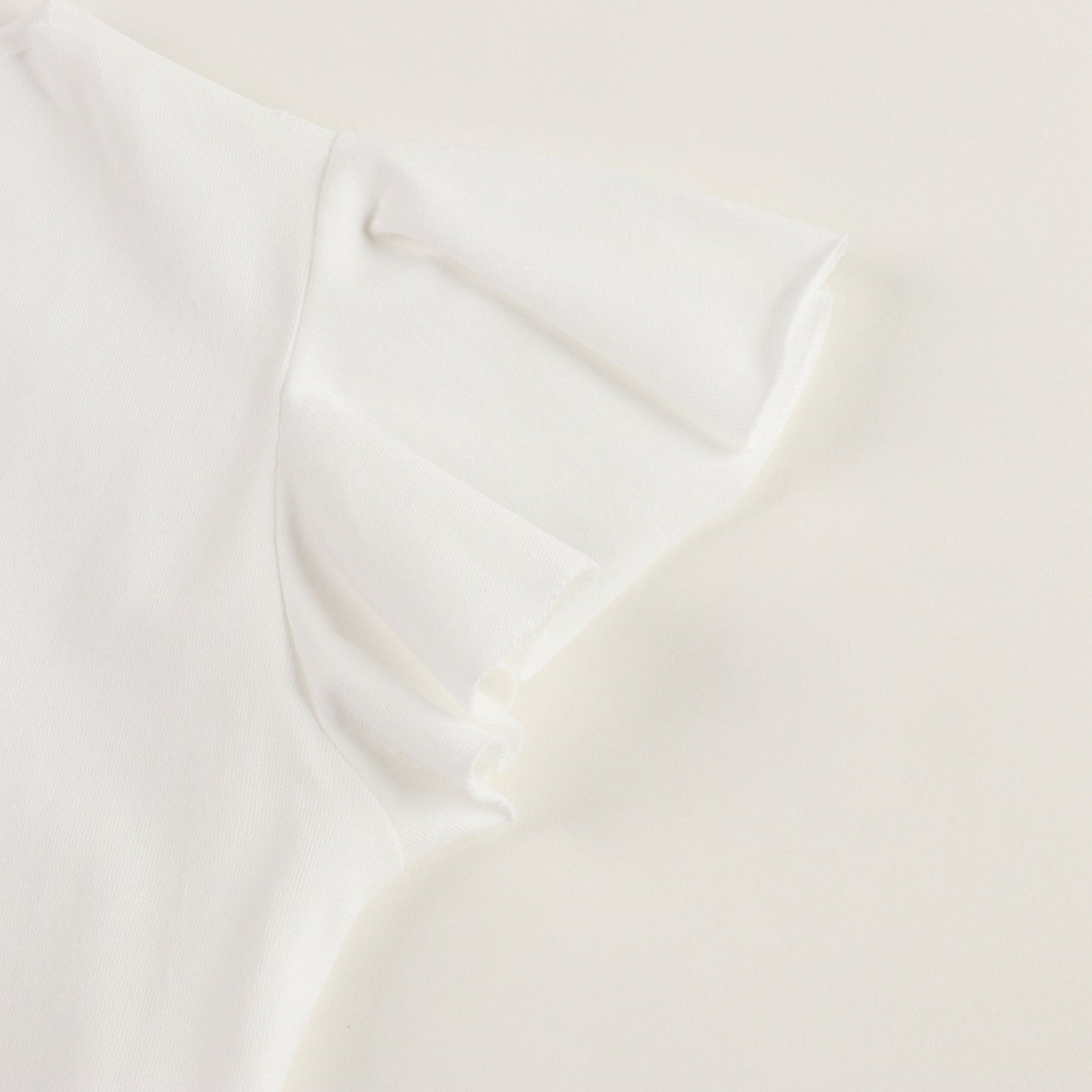 Girls White Cotton T-shirt