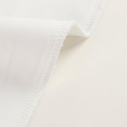 Girls White Cotton T-shirt