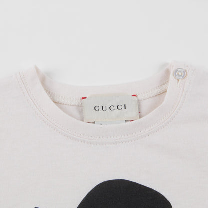 Baby Girls White Cat Cotton Babysuit