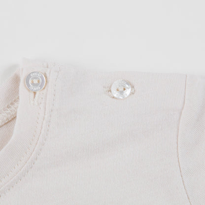 Baby Girls White Cat Cotton Babysuit