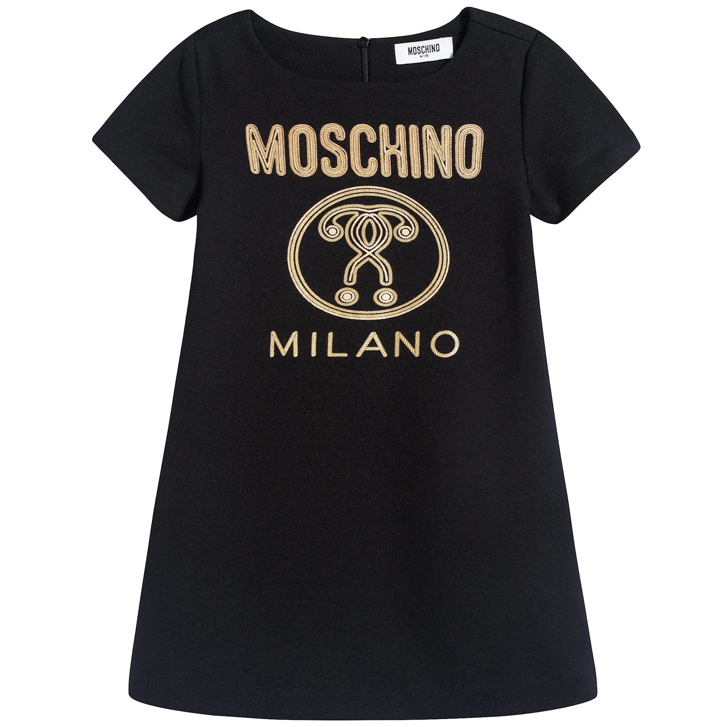 Girls Black Logo Dress