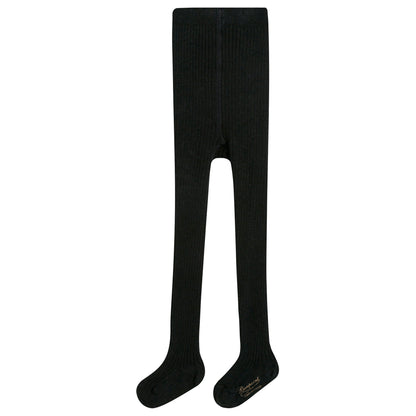 Baby Girls Black Cotton Tights