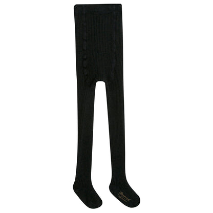 Baby Girls Black Cotton Tights