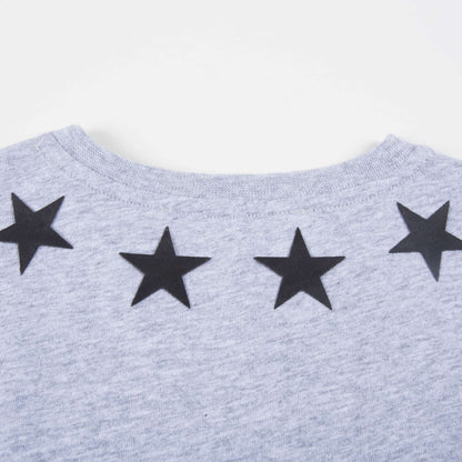 Boys Grey Cotton  "Star"  T-shirt