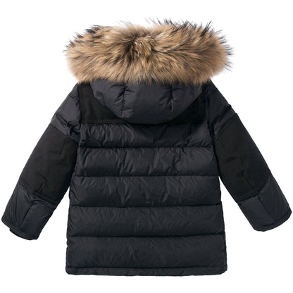 Girls  Black  "Devon Giubbotto" Coat