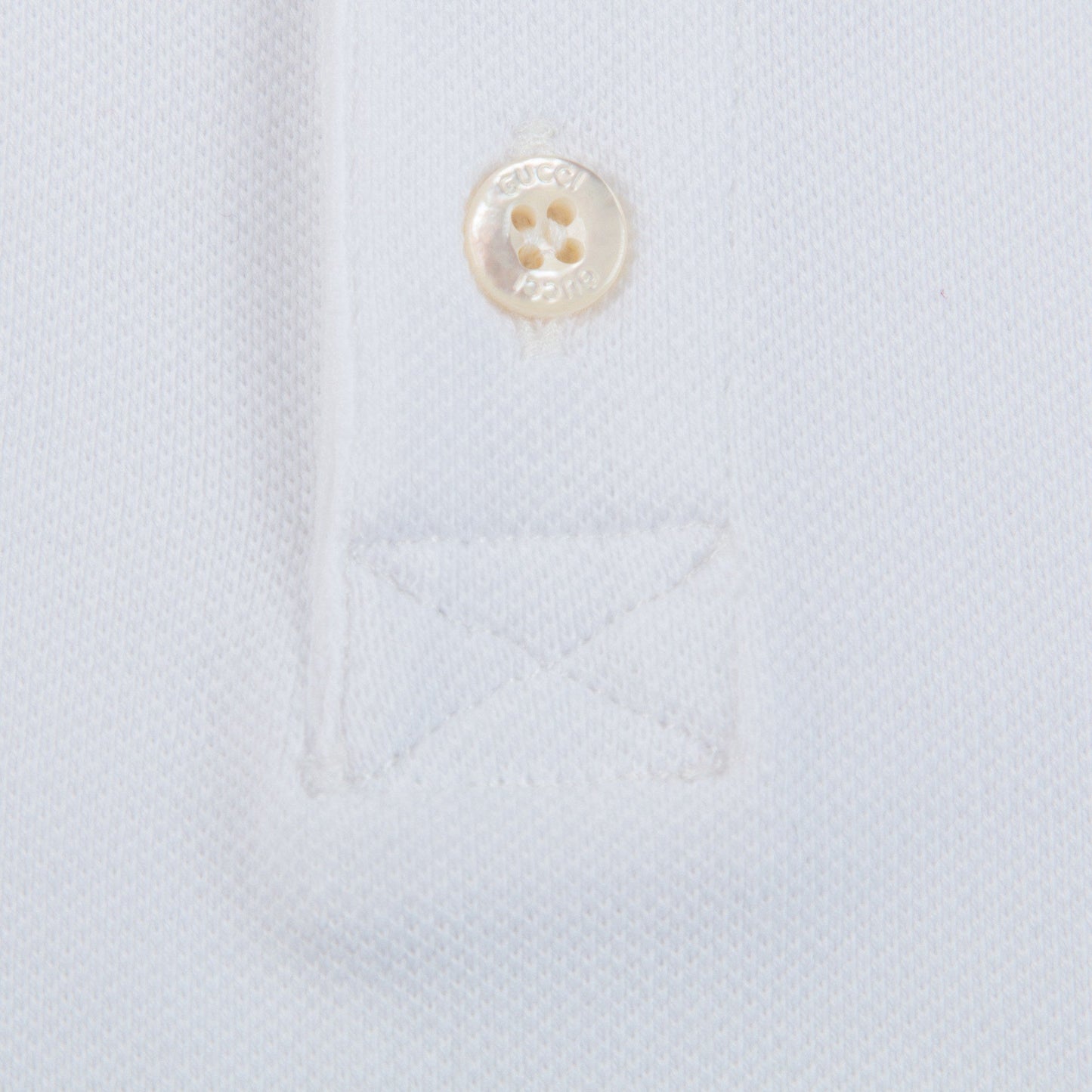 Boys White Cotton Polo Shirt With Check Trim