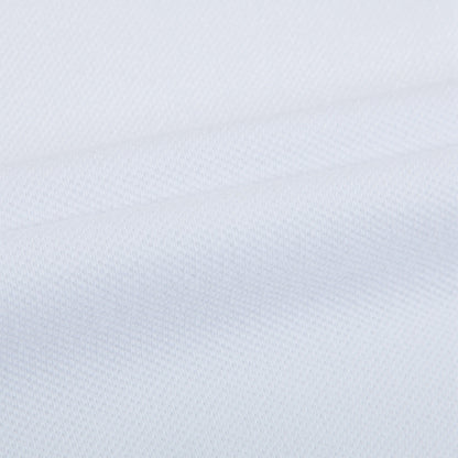 Boys White Cotton Polo Shirt With Check Trim
