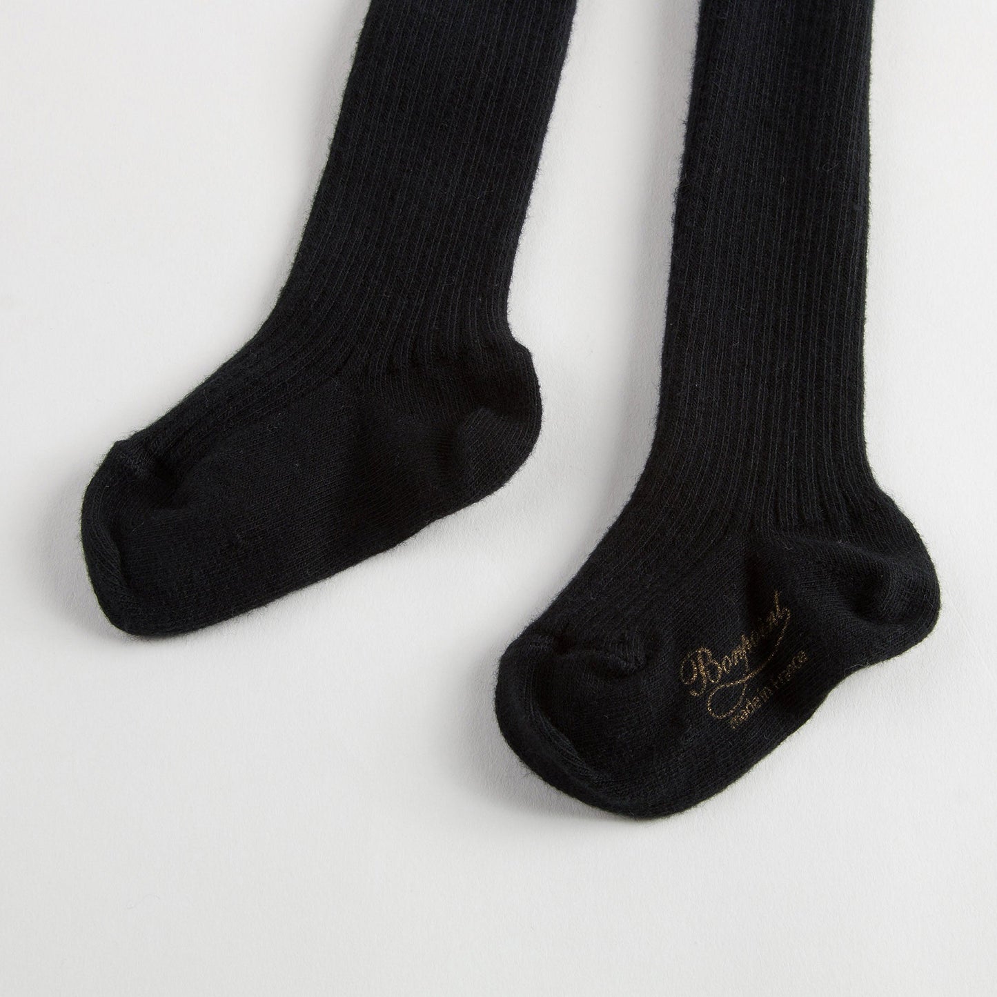 Baby Girls Black Cotton Tights