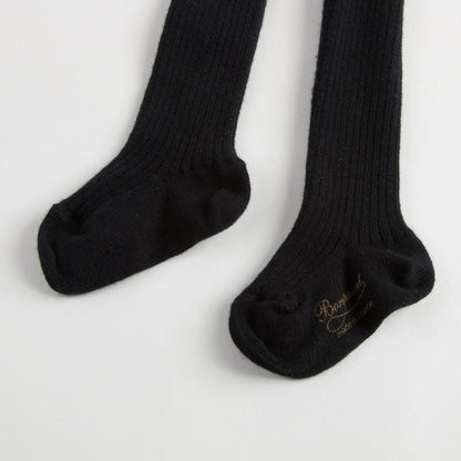 Baby Girls Black Cotton Tights