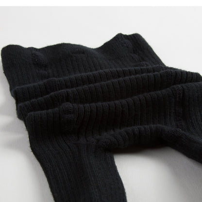 Baby Girls Black Cotton Tights