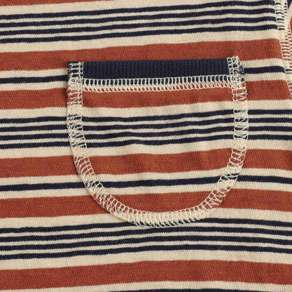 Boys Toffee Stripes Cotton T-shirt