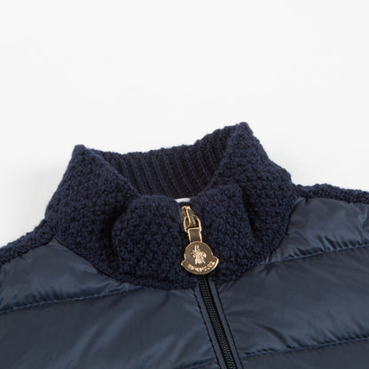 Girls Navy Blue Knitted Cardigan