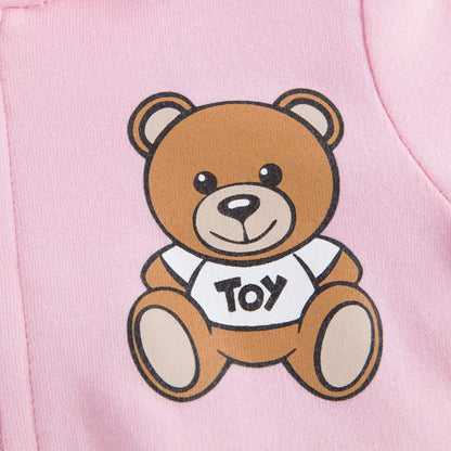 Baby Pink Cotton Toy Tracksuit