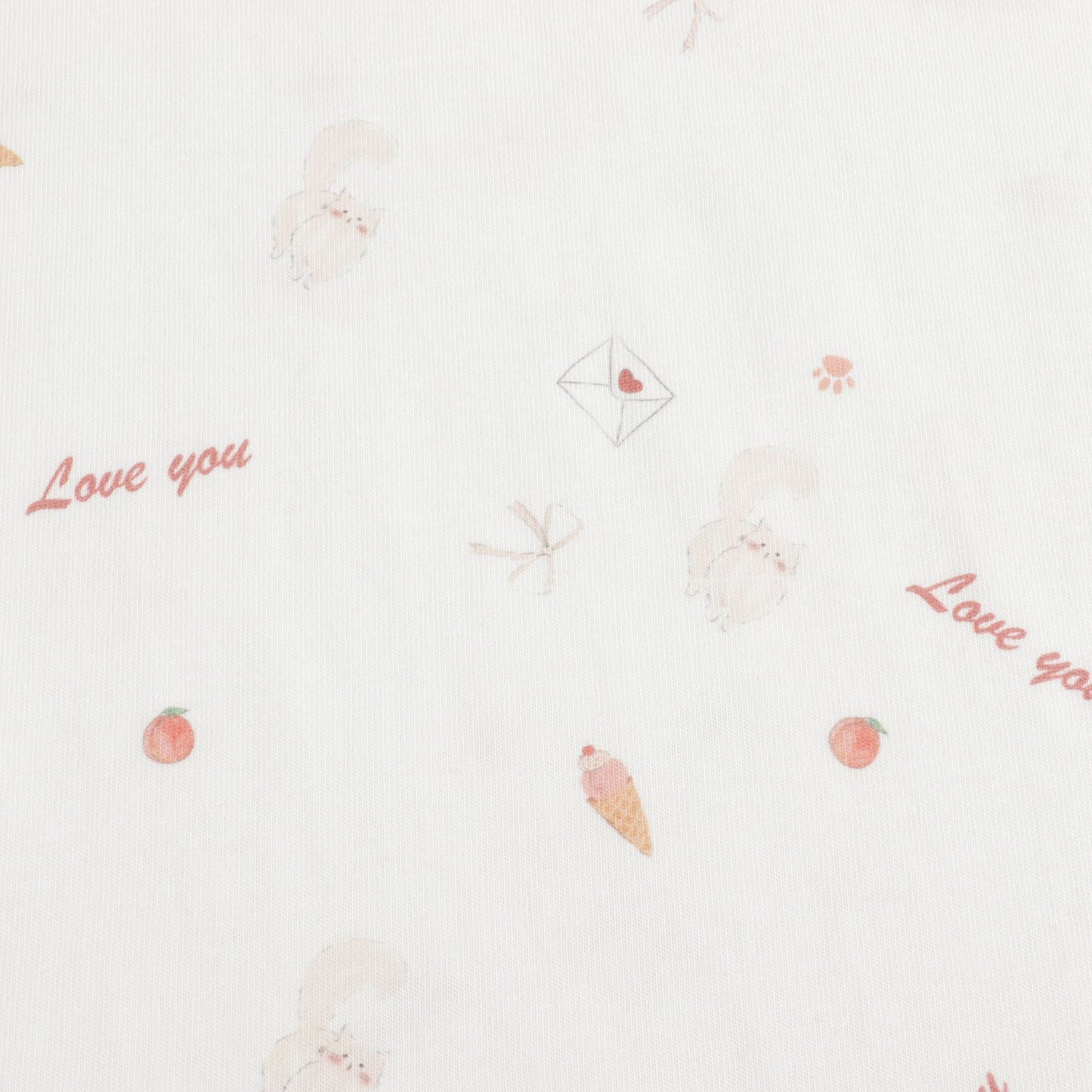 女童猫咪印花分体睡衣