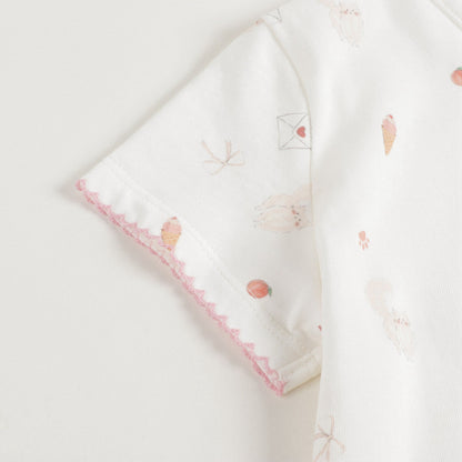 女童猫咪印花分体睡衣