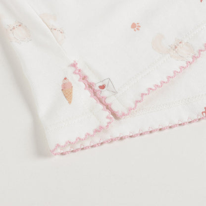 女童猫咪印花分体睡衣