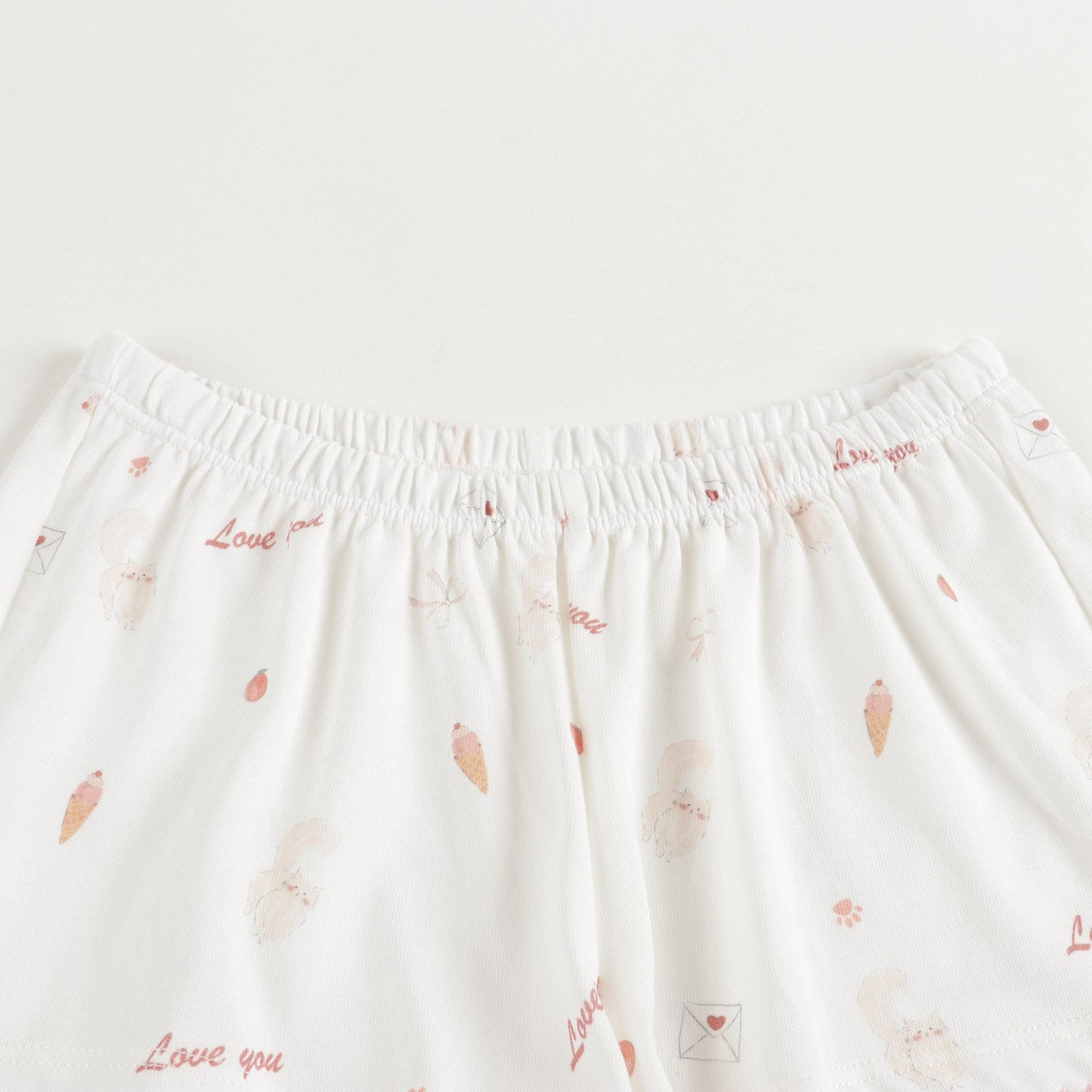 女童猫咪印花分体睡衣