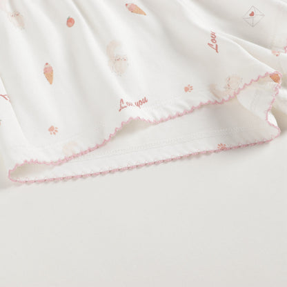 女童猫咪印花分体睡衣